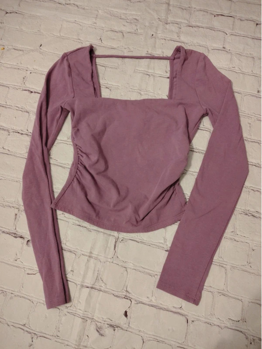 Madden Girl Long sleeve purple crop top Size XS